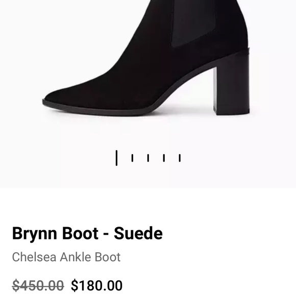 Rag & Bone Black Suede Ankle Boot - Picture 2 of 3